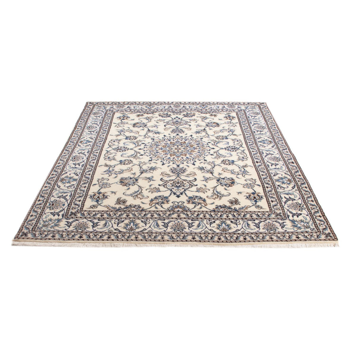 Tapis persan - Nain - Royal - 205 x 145 cm - crème