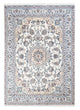 Tapis persan - Nain - Royal - 198 x 152 cm - crème