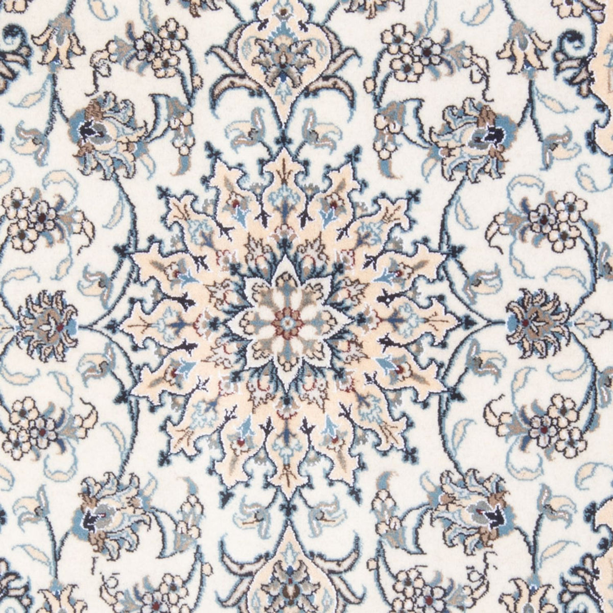 Tapis persan - Nain - Royal - 198 x 152 cm - crème