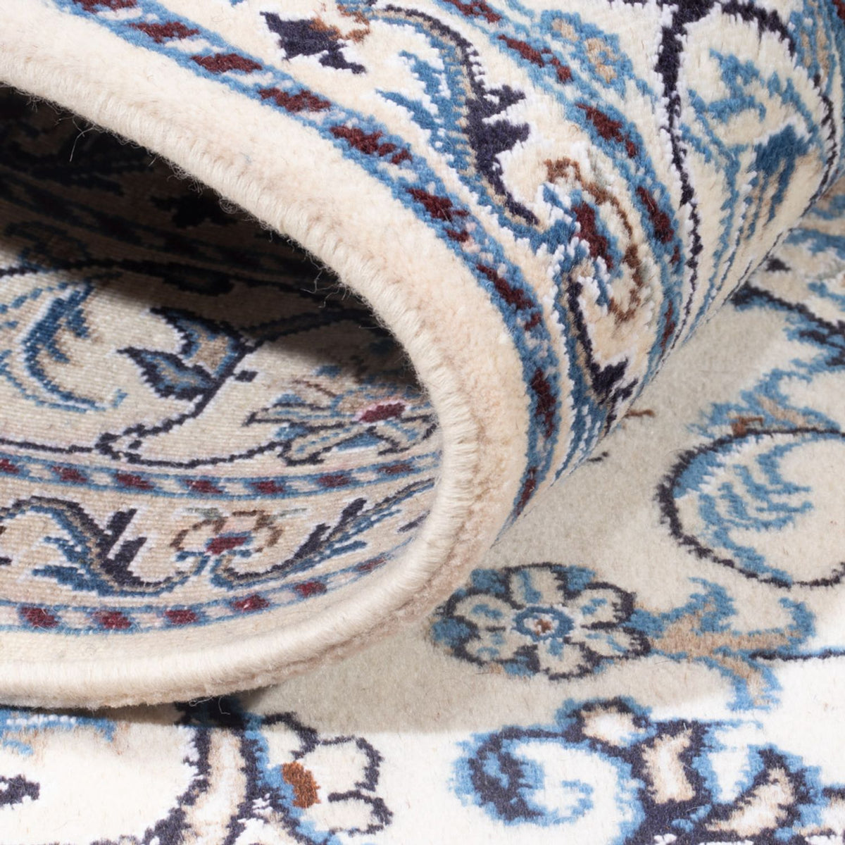 Tapis persan - Nain - Royal - 198 x 152 cm - crème