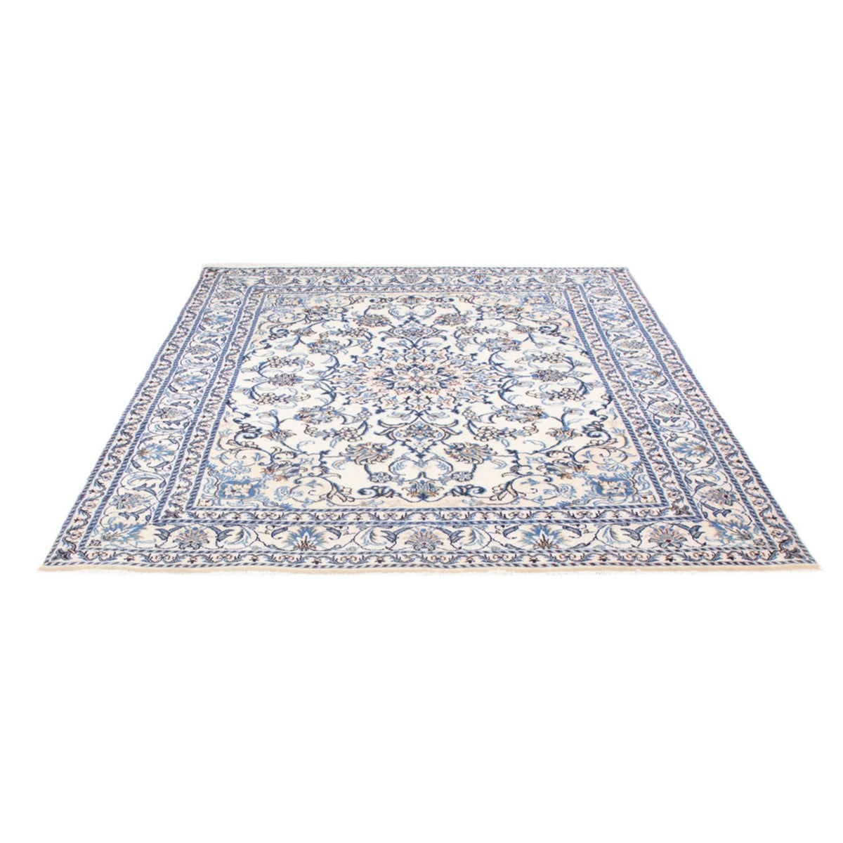 Tapis persan - Nain - Royal - 198 x 152 cm - crème