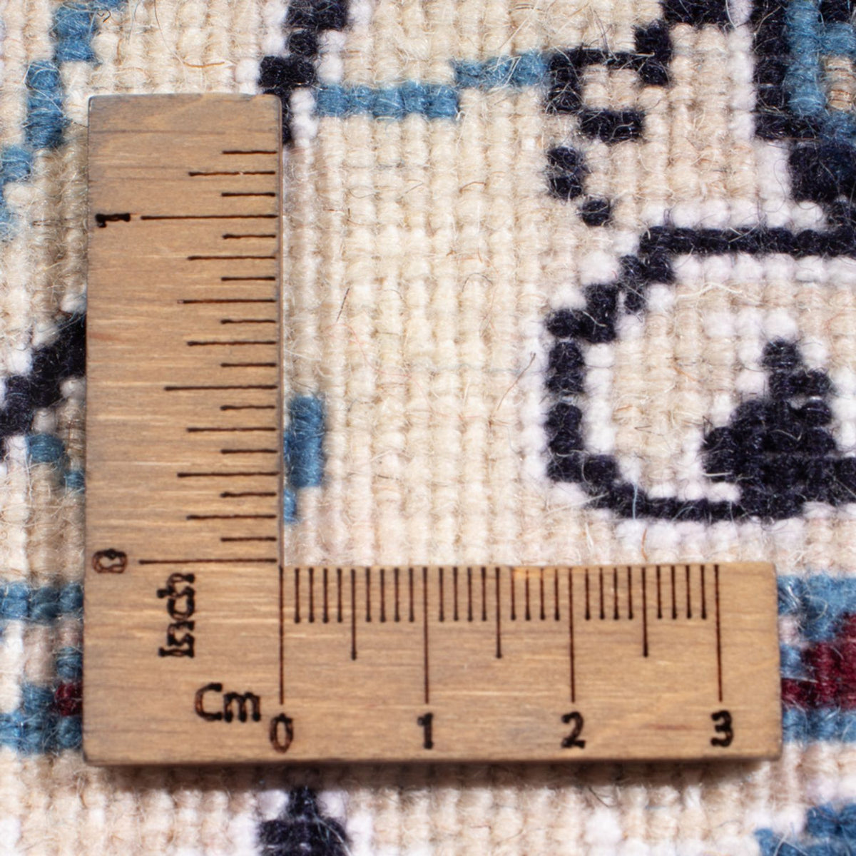 Tapis persan - Nain - Royal - 198 x 152 cm - crème