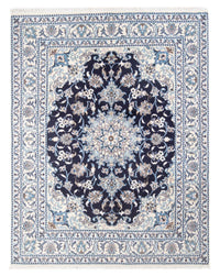 Tapis persan - Nain - Royal - 198 x 147 cm - bleu foncé