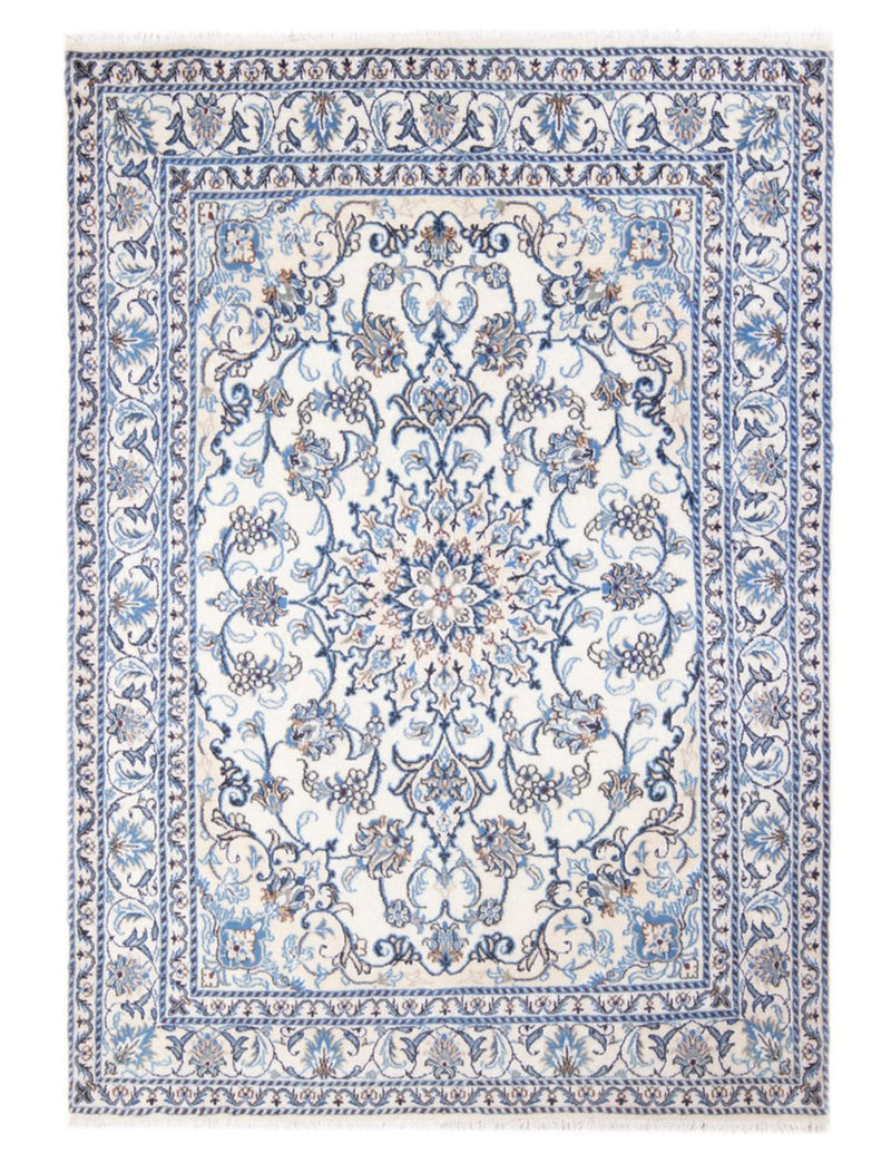 Tapis persan - Nain - Royal - 199 x 145 cm - crème