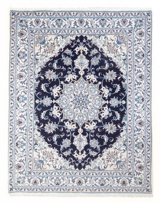 Tapis persan - Nain - Royal - 213 x 150 cm - bleu foncé
