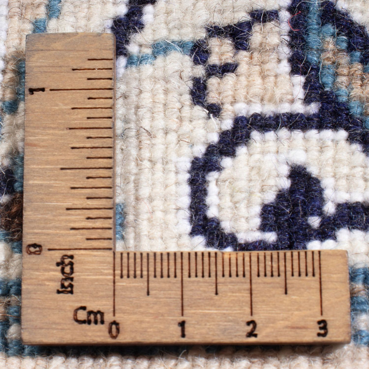 Tapis persan - Nain - Royal - 213 x 150 cm - bleu foncé