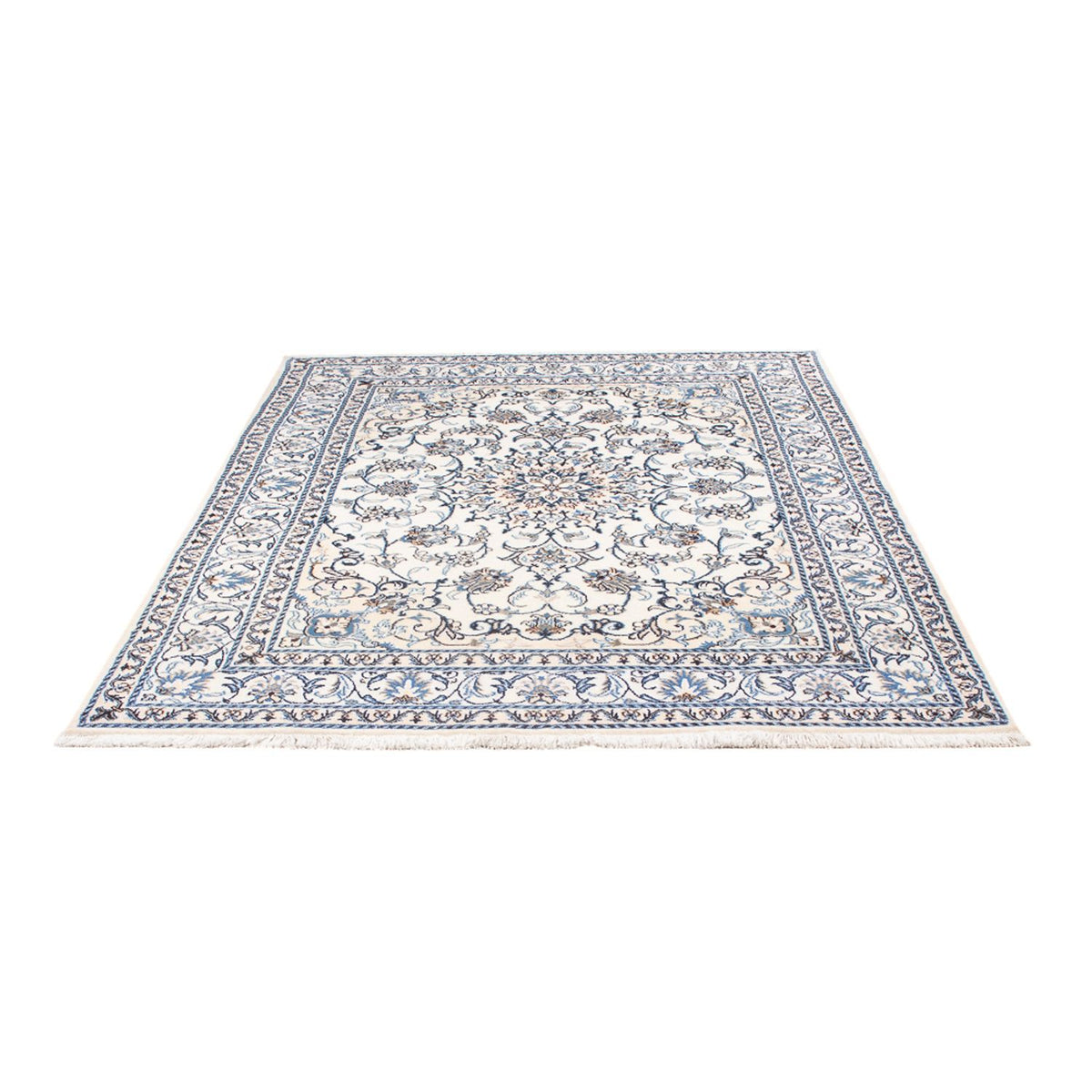 Tapis persan - Nain - Royal - 197 x 148 cm - crème