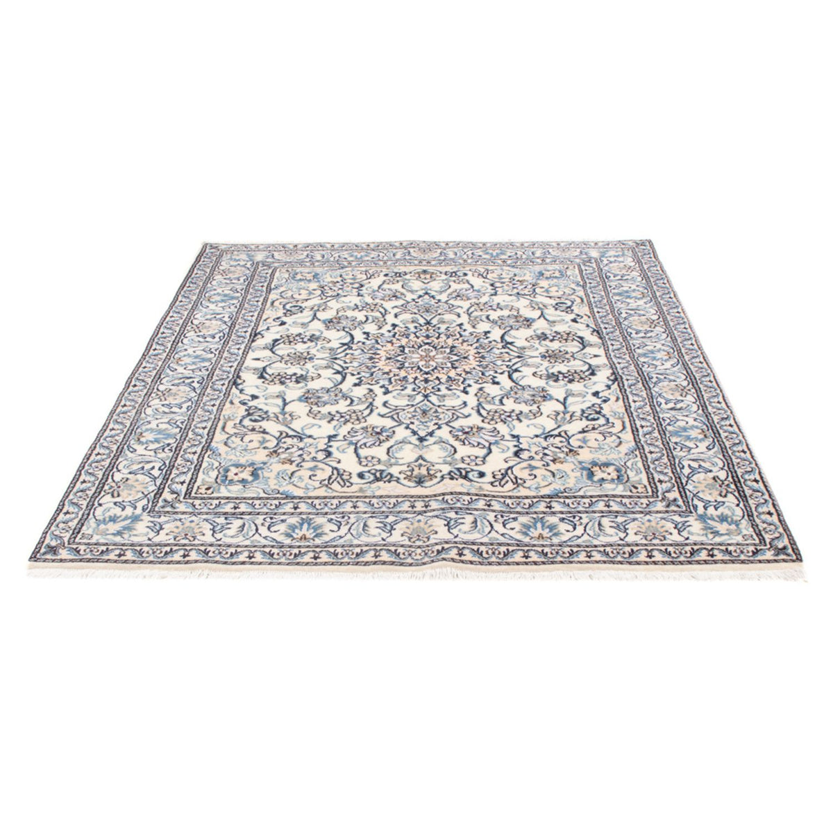Tapis persan - Nain - Royal - 197 x 145 cm - crème