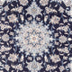 Tapis persan - Nain - Royal - 200 x 145 cm - bleu foncé