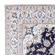 Tapis persan - Nain - Royal - 200 x 145 cm - bleu foncé