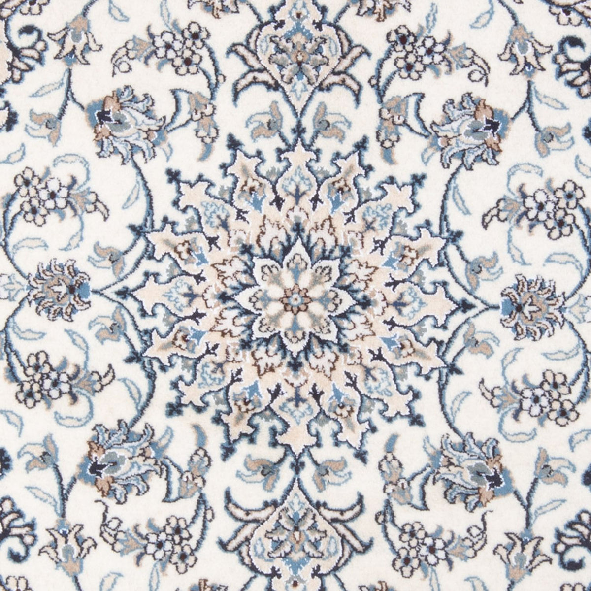 Tapis persan - Nain - Royal - 212 x 146 cm - crème