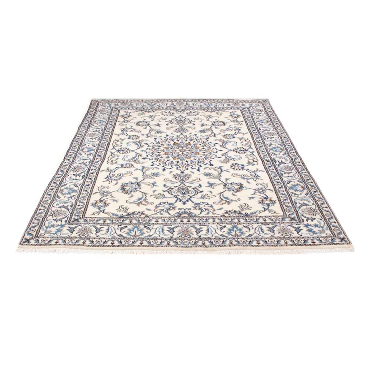 Tapis persan - Nain - Royal - 212 x 146 cm - crème