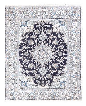 Tapis persan - Nain - Royal - 190 x 149 cm - bleu foncé