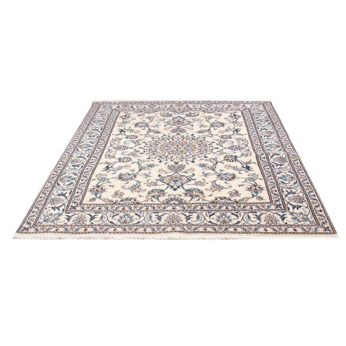 Tapis persan - Nain - Royal - 204 x 147 cm - crème