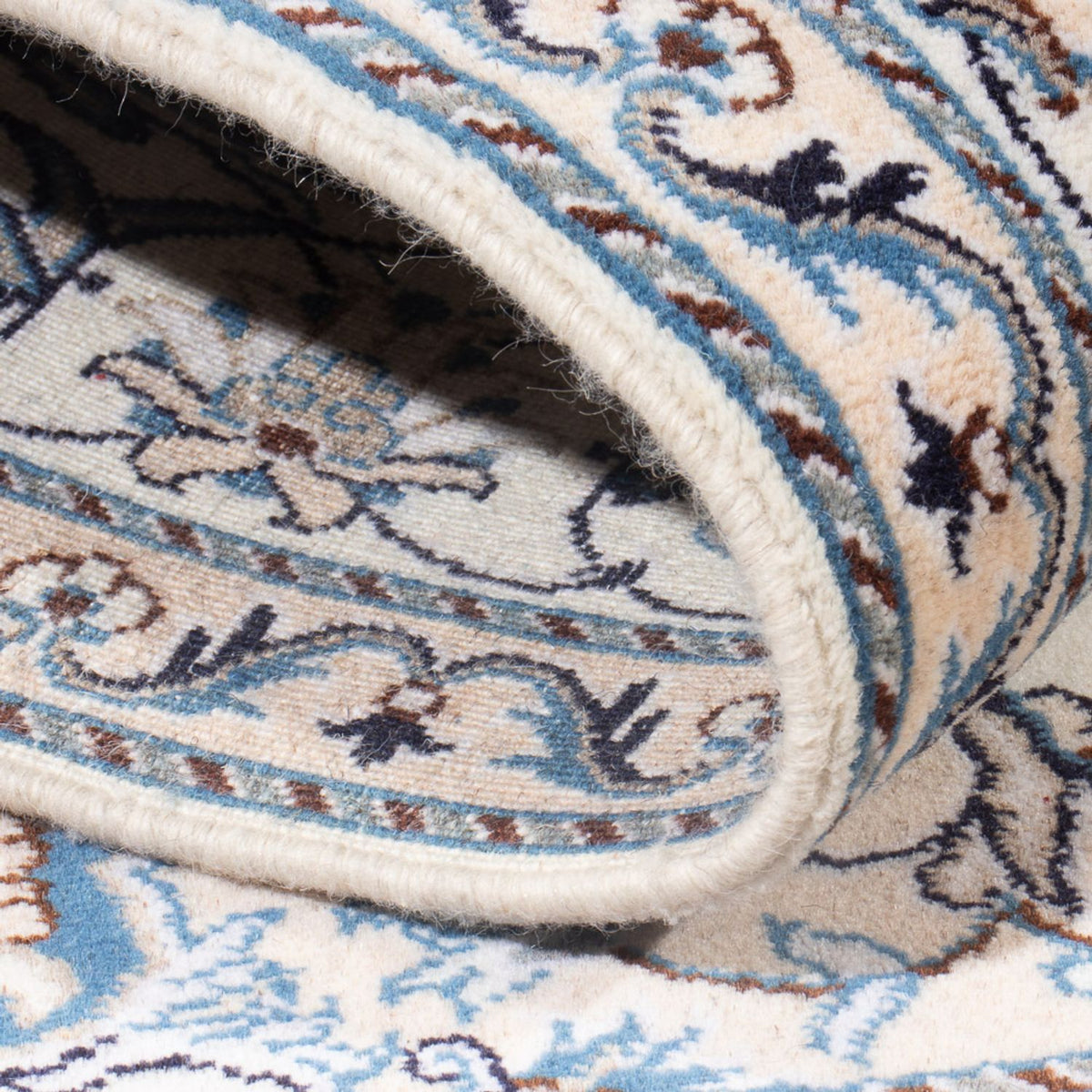 Tapis persan - Nain - Royal - 196 x 143 cm - crème