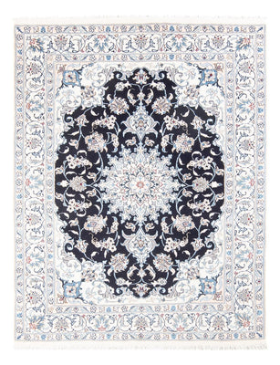 Tapis persan - Nain - Royal - 200 x 147 cm - bleu foncé
