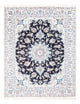 Tapis persan - Nain - Royal - 200 x 147 cm - bleu foncé