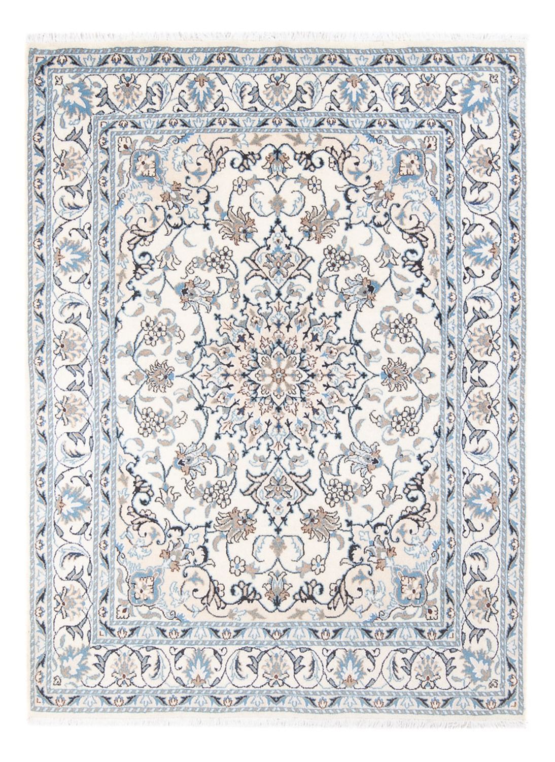 Tapis persan - Nain - Royal - 200 x 148 cm - crème