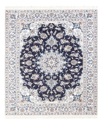 Tapis persan - Nain - Royal - 194 x 145 cm - bleu foncé