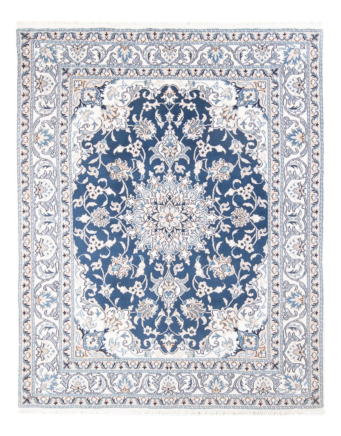 Tapis persan - Nain - Royal - 194 x 152 cm - bleu