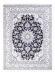 Tapis persan - Nain - Royal - 207 x 145 cm - bleu foncé