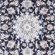 Tapis persan - Nain - Royal - 207 x 145 cm - bleu foncé