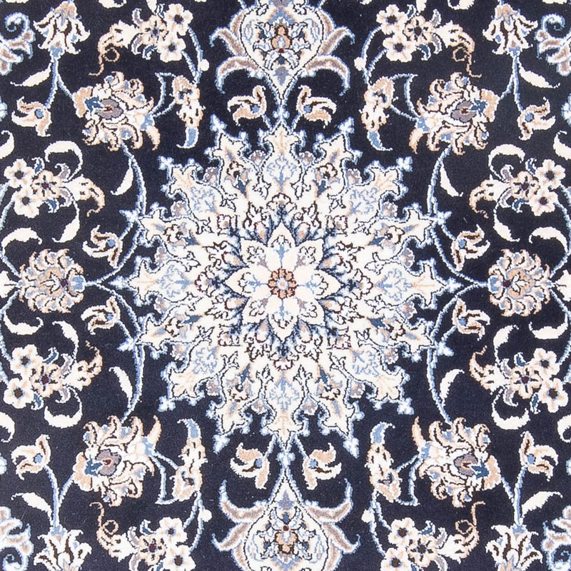 Tapis persan - Nain - Royal - 207 x 145 cm - bleu foncé