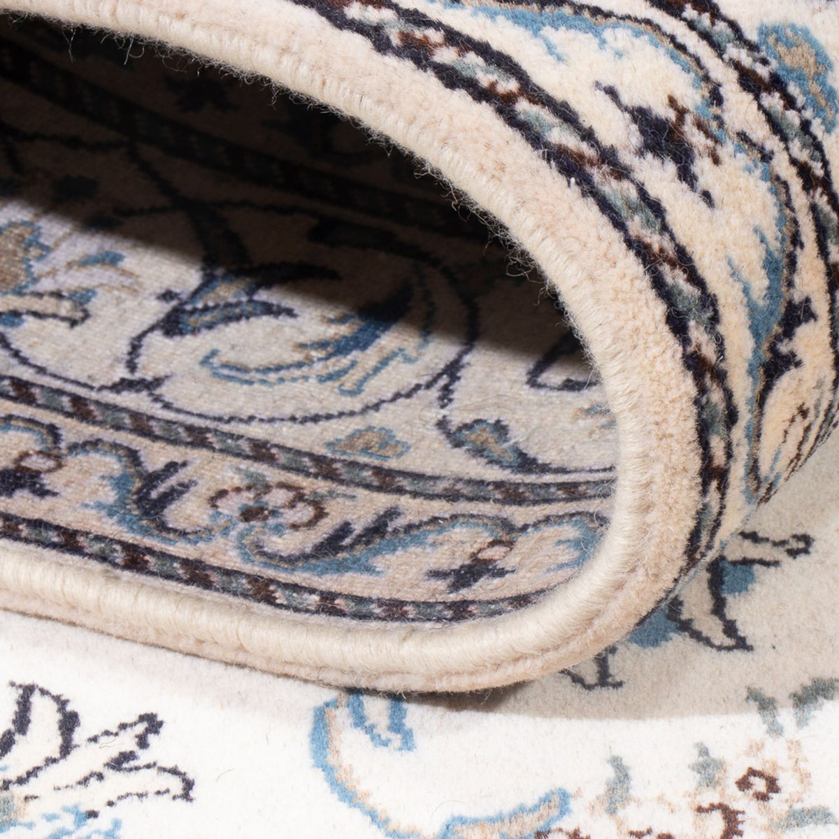 Tapis persan - Nain - Royal - 207 x 150 cm - crème