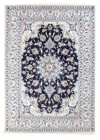 Tapis persan - Nain - Royal - 204 x 141 cm - bleu foncé