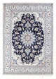 Tapis persan - Nain - Royal - 204 x 141 cm - bleu foncé