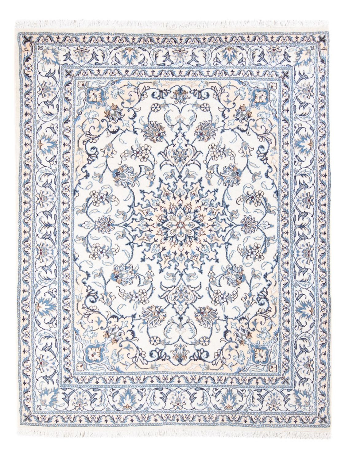 Tapis persan - Nain - Royal - 207 x 150 cm - crème