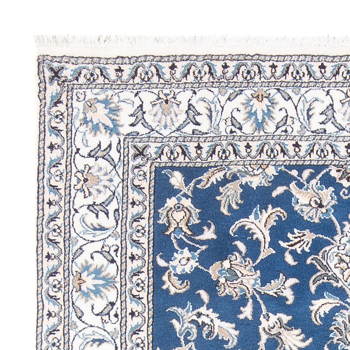 Tapis persan - Nain - Royal - 193 x 148 cm - bleu