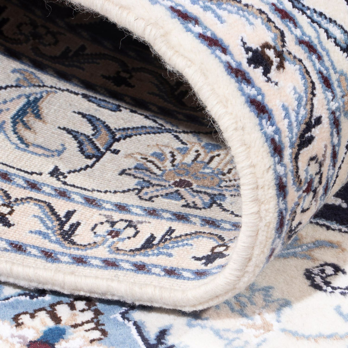 Tapis persan - Nain - Royal - 208 x 144 cm - bleu foncé