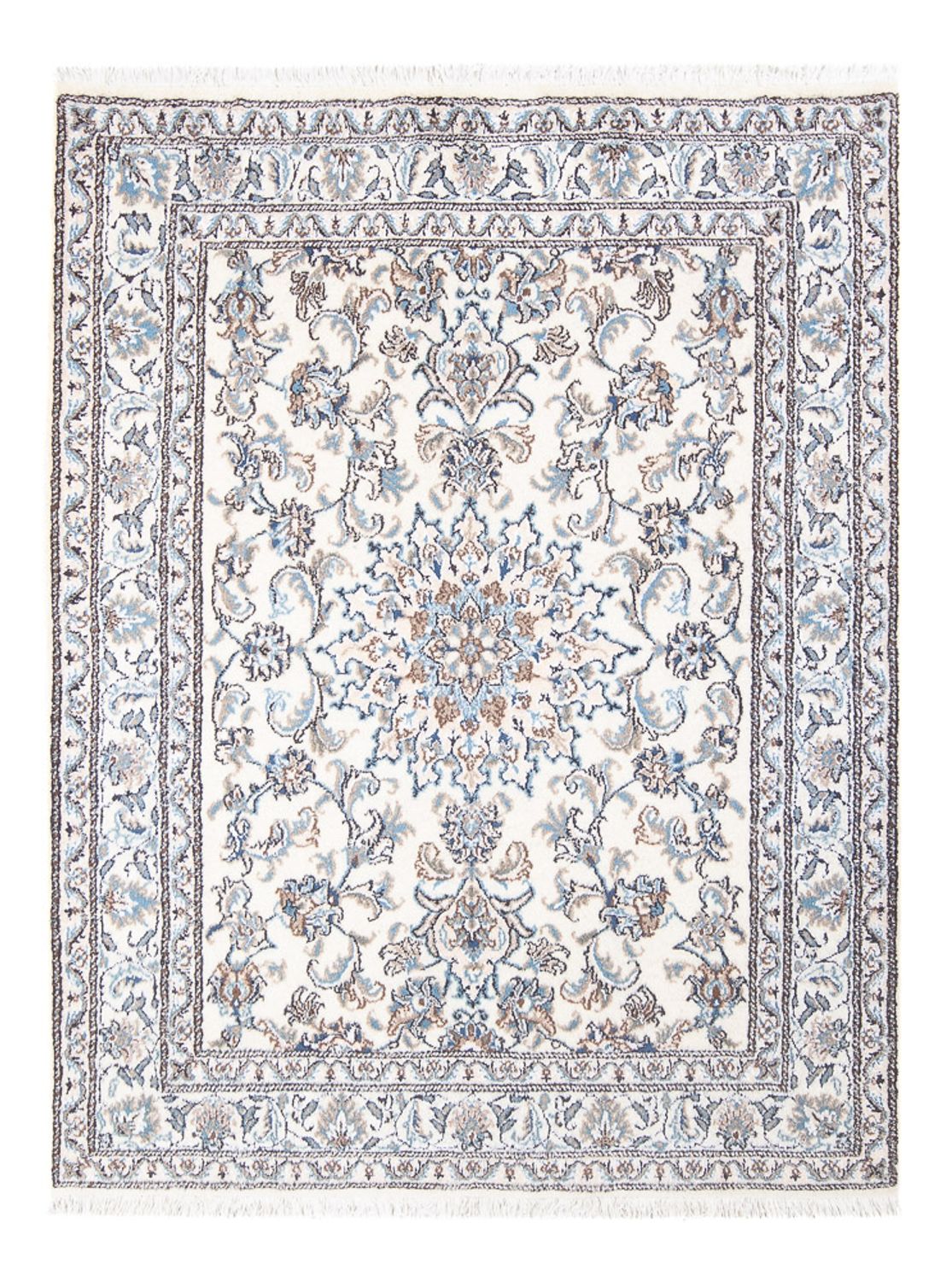 Tapis persan - Nain - Royal - 196 x 150 cm - crème