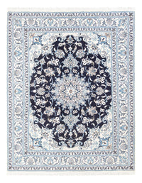 Tapis persan - Nain - Royal - 205 x 146 cm - bleu foncé