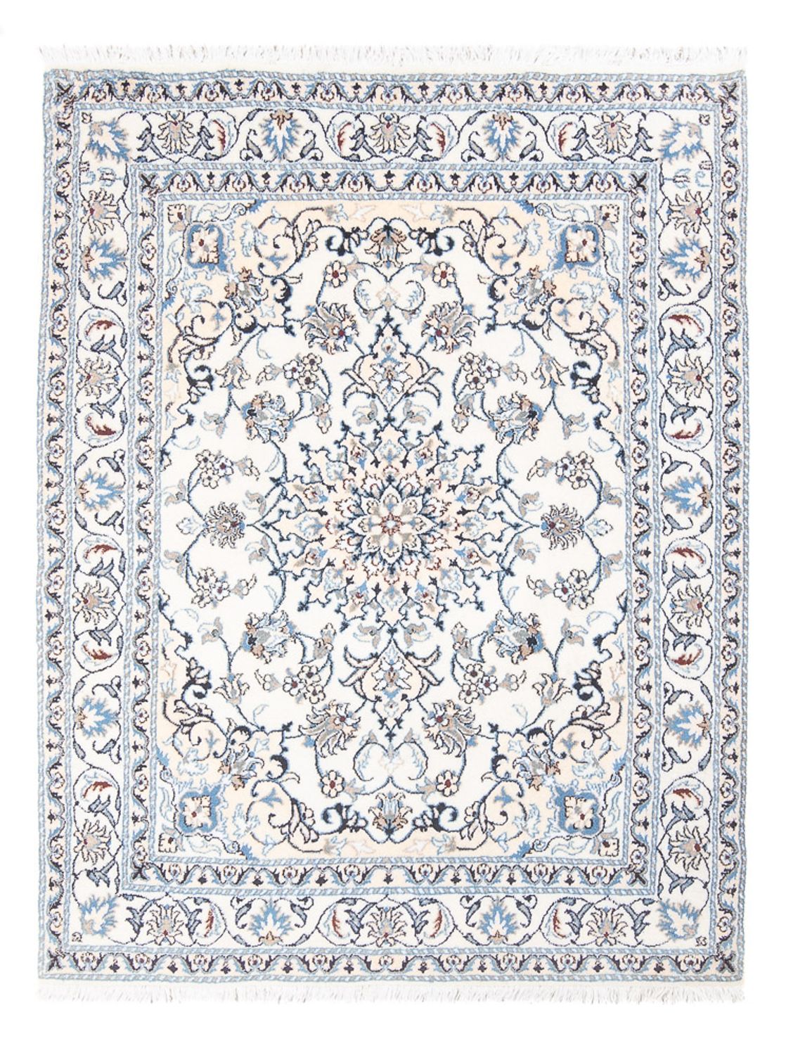 Tapis persan - Nain - Royal - 192 x 145 cm - crème