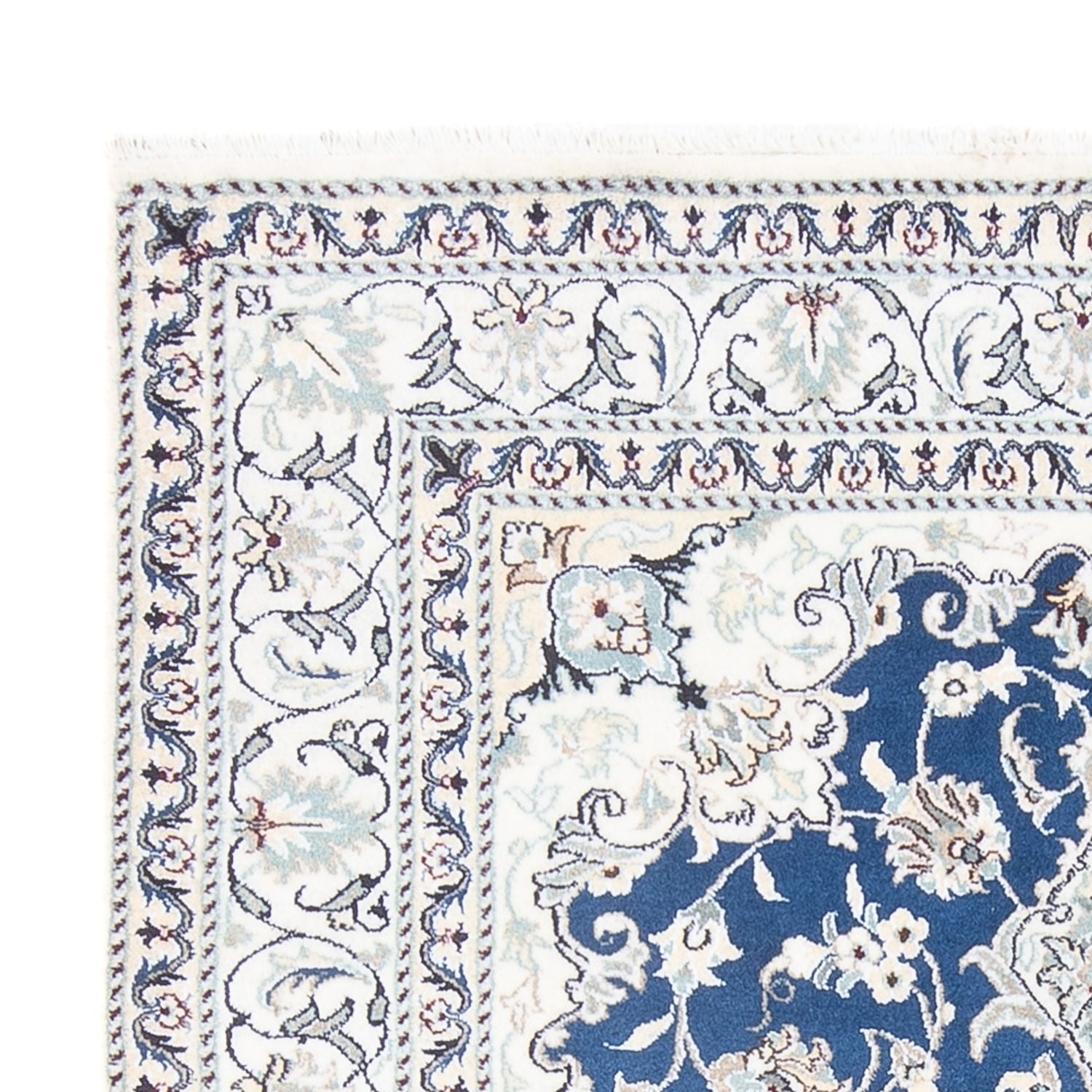 Tapis persan - Nain - Royal - 196 x 151 cm - bleu