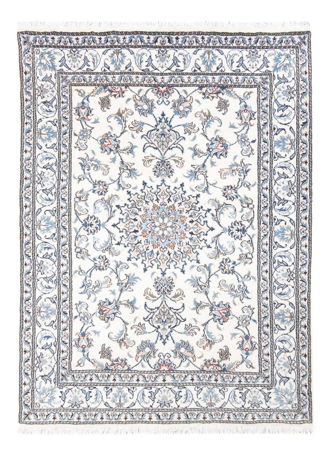 Tapis persan - Nain - Royal - 205 x 150 cm - crème
