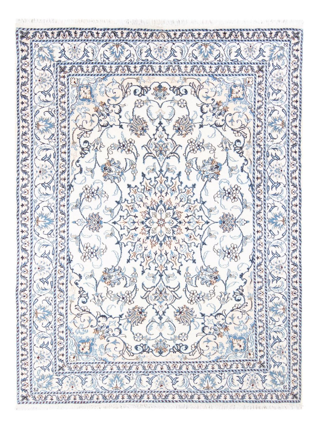 Tapis persan - Nain - Royal - 200 x 148 cm - crème