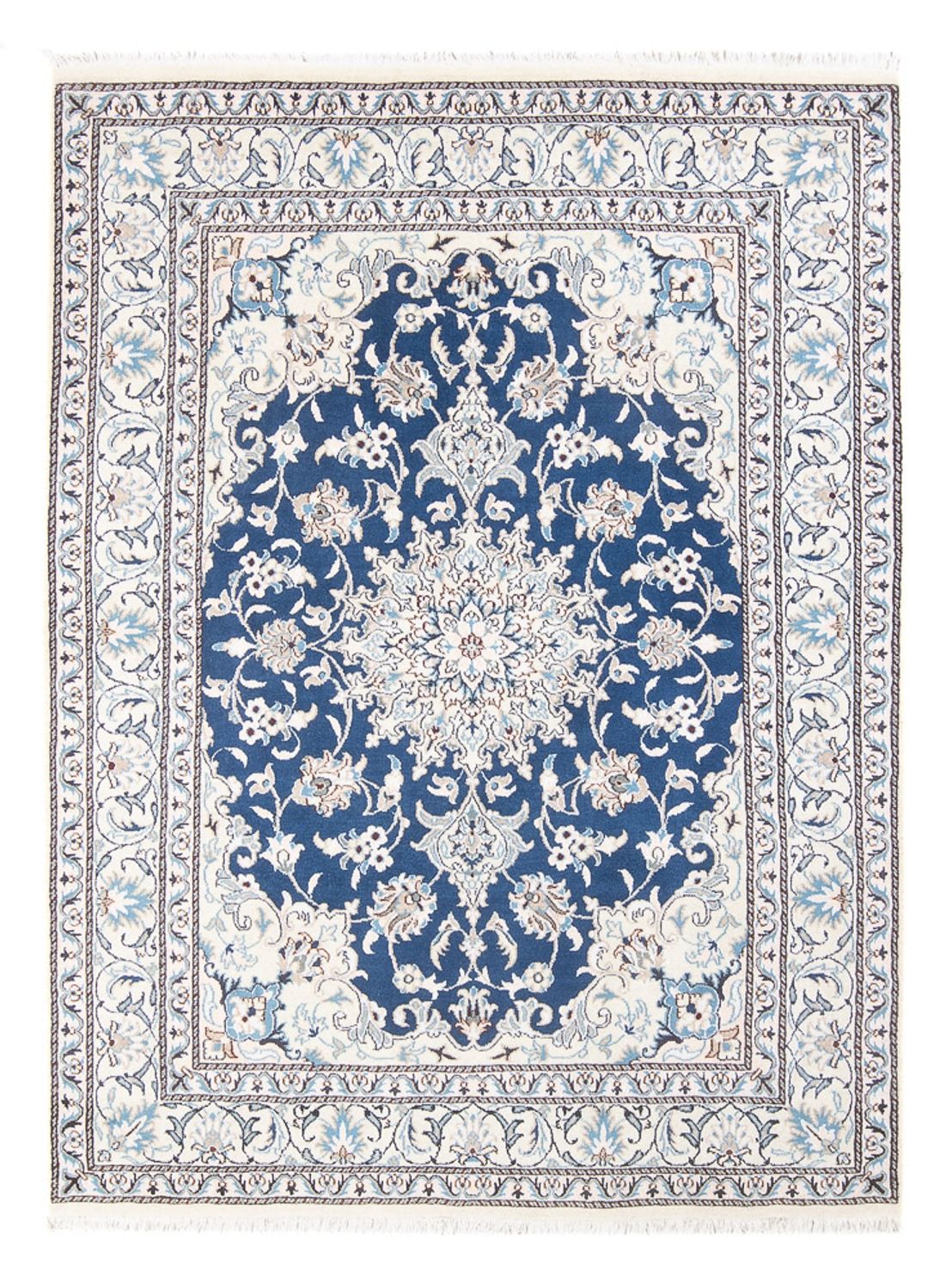 Tapis persan - Nain - Royal - 207 x 151 cm - bleu