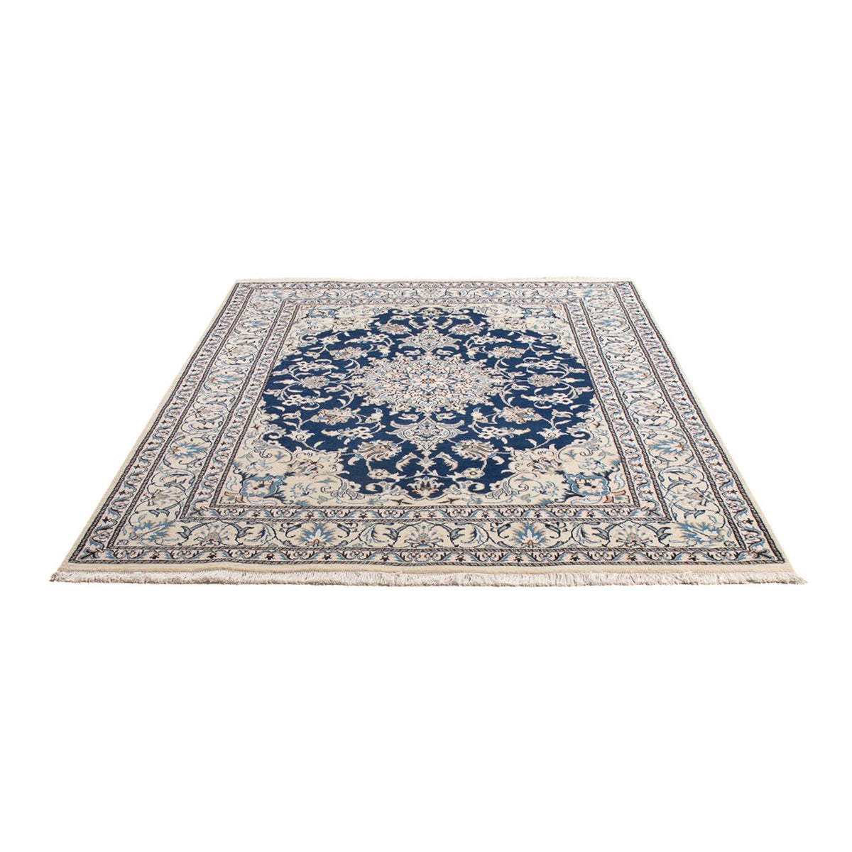 Tapis persan - Nain - Royal - 207 x 151 cm - bleu