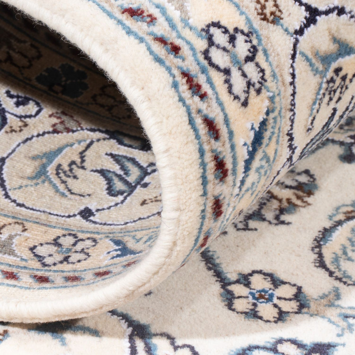 Tapis persan - Nain - Royal - 197 x 144 cm - crème