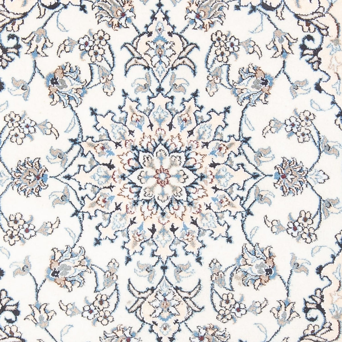 Tapis persan - Nain - Royal - 200 x 143 cm - crème