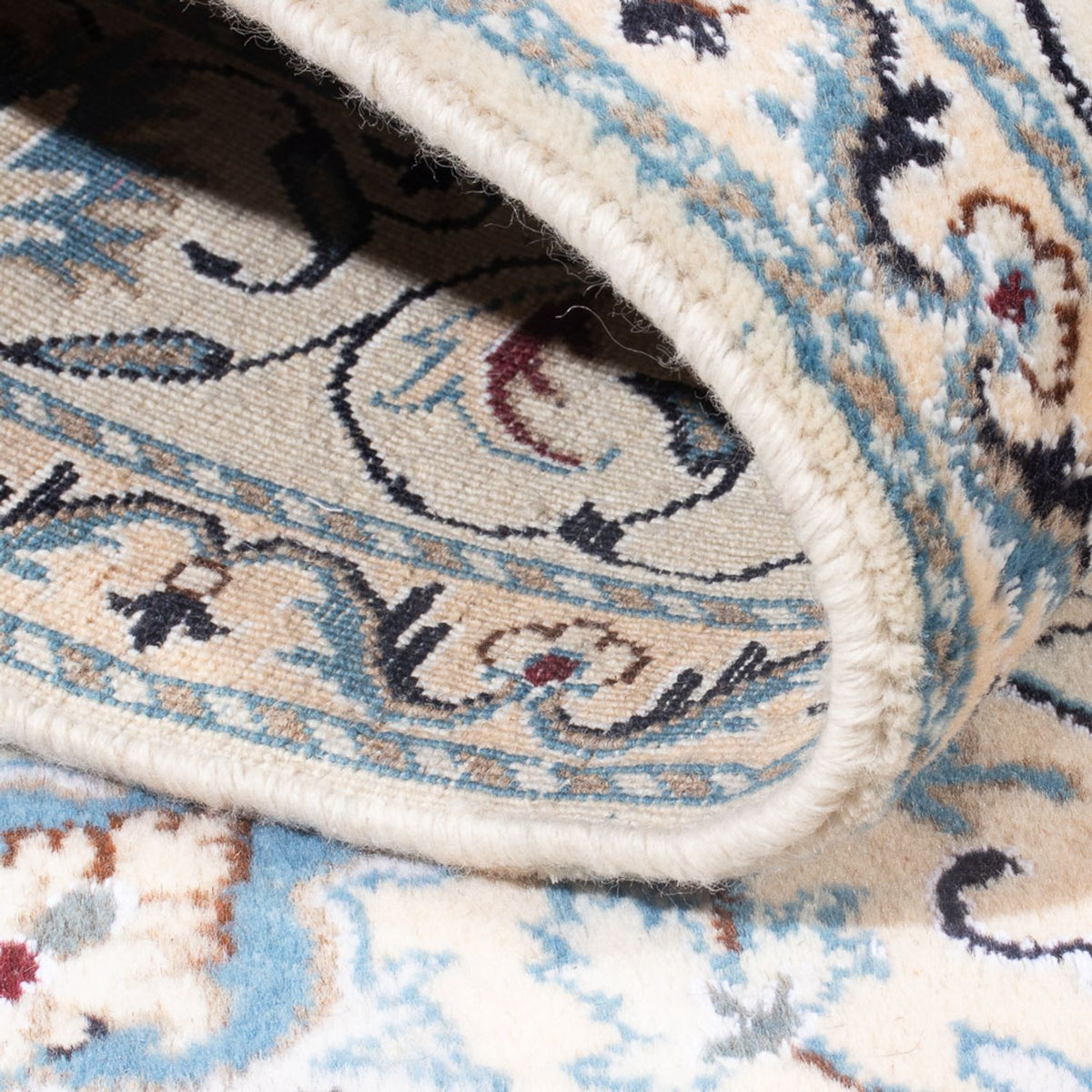 Tapis persan - Nain - Royal - 200 x 143 cm - crème