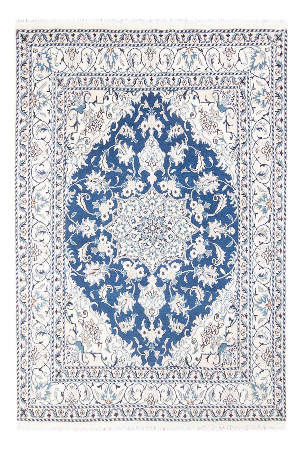 Tapis persan - Nain - Royal - 200 x 142 cm - bleu