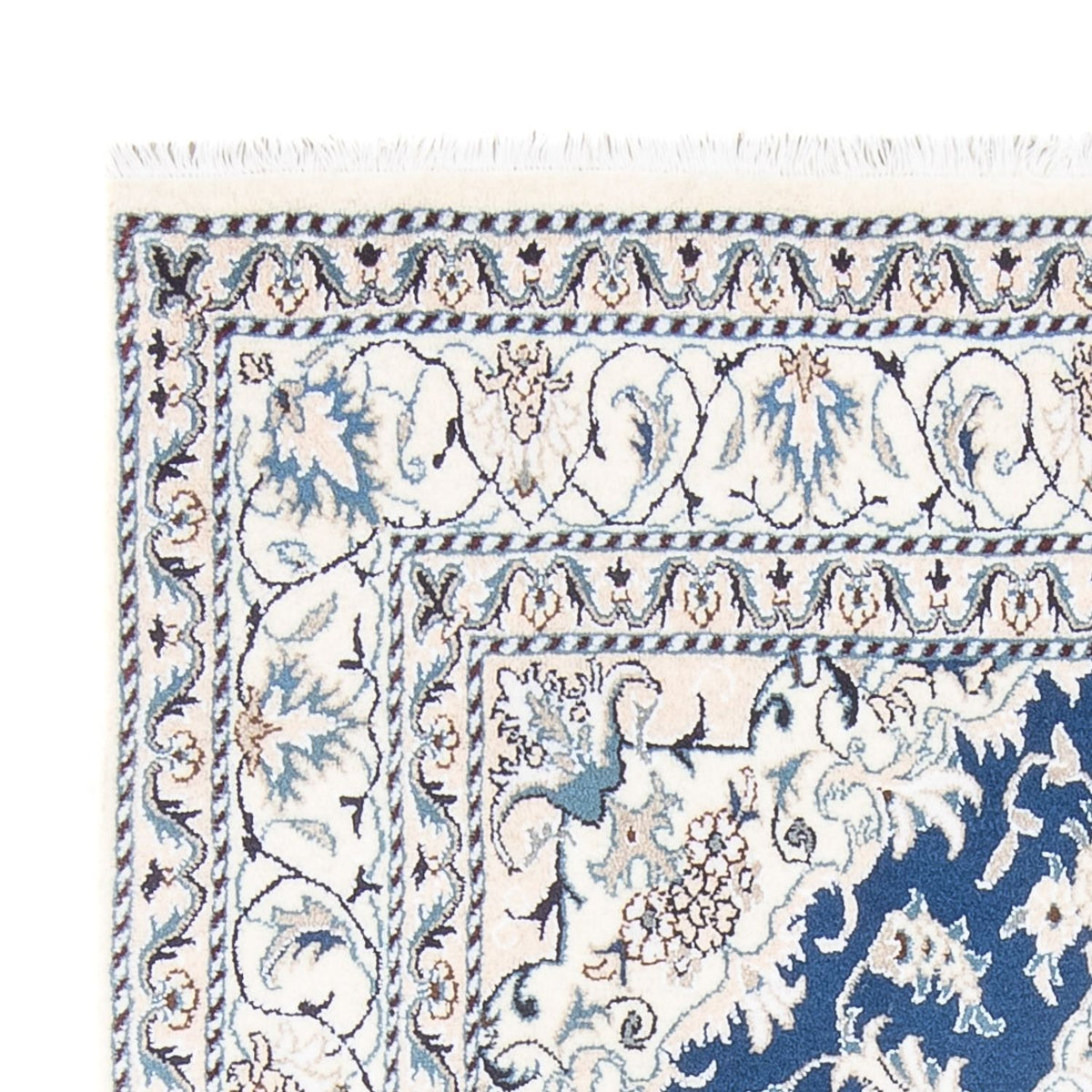 Tapis persan - Nain - Royal - 200 x 142 cm - bleu