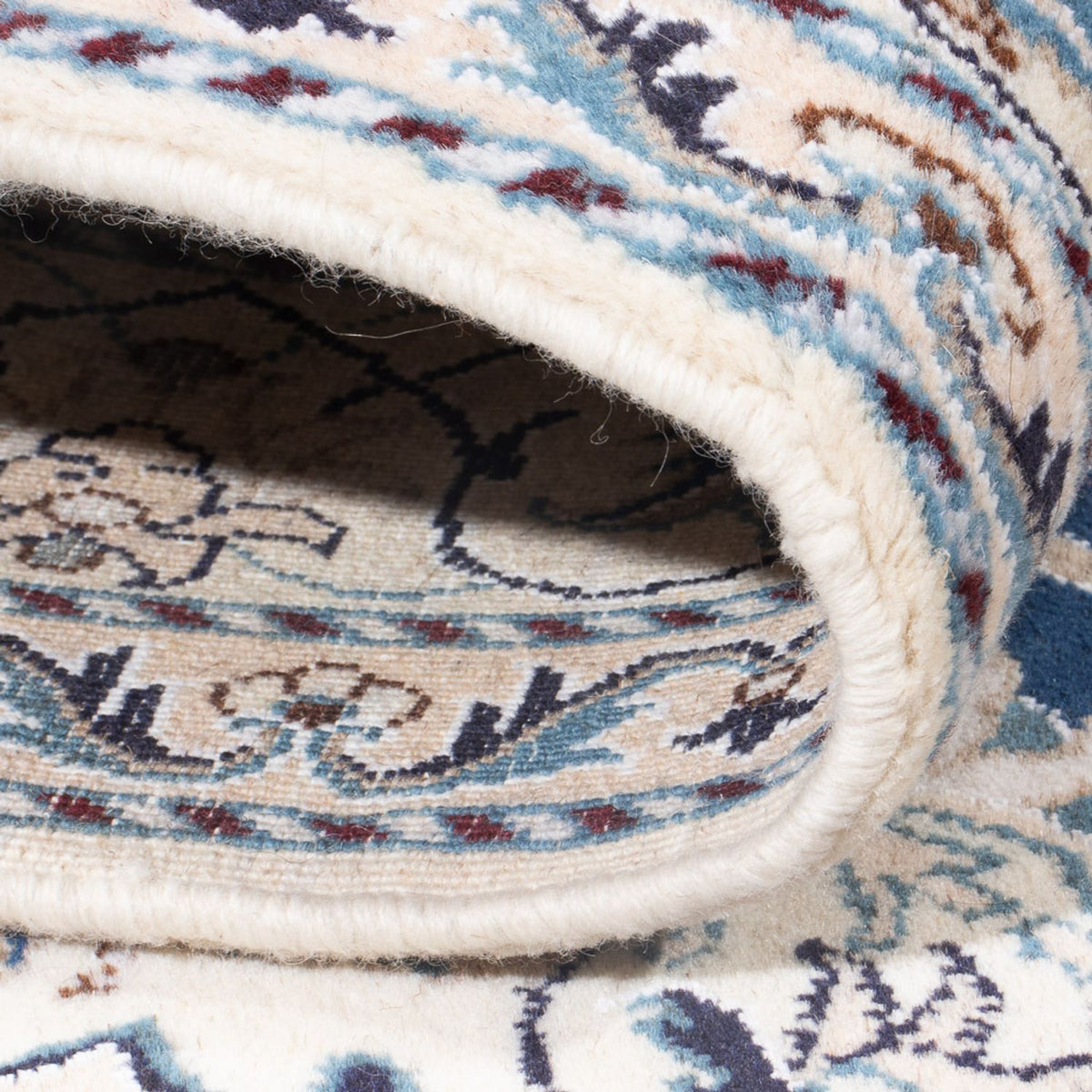 Tapis persan - Nain - Royal - 200 x 142 cm - bleu