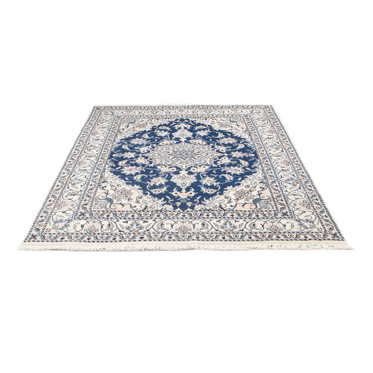 Tapis persan - Nain - Royal - 200 x 142 cm - bleu