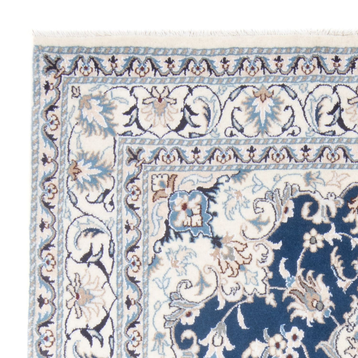 Tapis persan - Nain - Royal - 200 x 148 cm - bleu