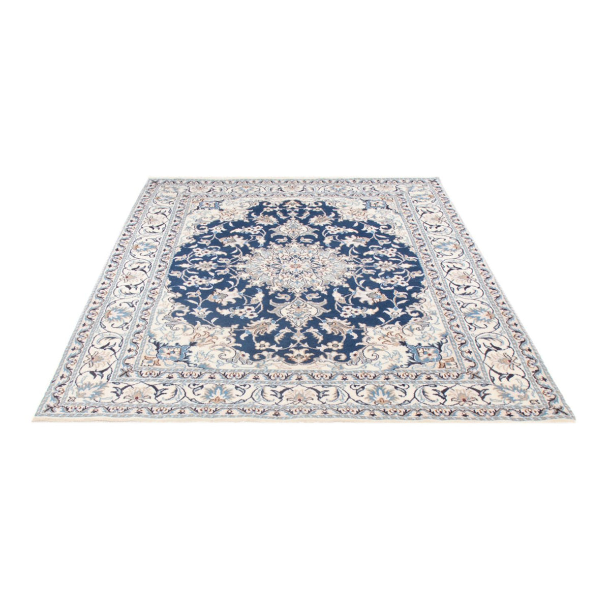 Tapis persan - Nain - Royal - 200 x 148 cm - bleu